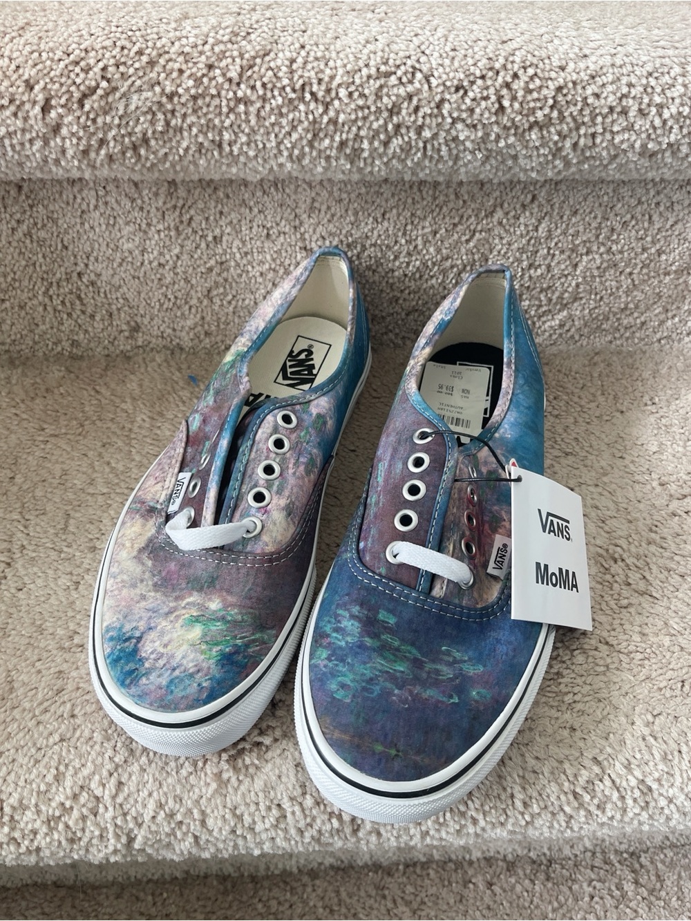 New Vans Women's Low-Top Canvas Sneakers in Multicolor